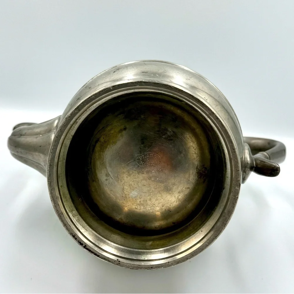 Antique Pewter Coffee Pot Flagg & Homan Cincinnati, Ohio